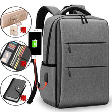 Load image into Gallery viewer, Backpack Laptop 15.6 Business Double-Shoulder Travel Schoolbag