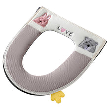 Load image into Gallery viewer, 3pcs Toilet Seat Cover Pads Thicker Cushion Household Zipper Circle Winter