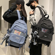 Load image into Gallery viewer, Backpack Female College Student Simple Korean Style High School Student Junior School Large Capacity Fashion Male