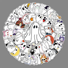 Lade das Bild in den Galerie-Viewer, 2x Halloween Xmas Christmas Gifts Decoration100 Pieces Cartoon Unique Ghost Creative Stickers