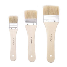 Load image into Gallery viewer, 3pcs Brush Set Log Rod Scrubbing Brush Watercolor Gouache Brush