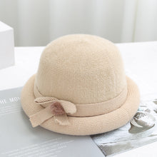 Lade das Bild in den Galerie-Viewer, Warm Winter Knit Beanie Hats Autumn and Winter plus Fluff Hat Middle-Aged and Elderly Women Unisex