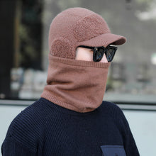 Lade das Bild in den Galerie-Viewer, Warm Winter Knit Beanie Hats Fleece-Lined Men's Ear Protection Student Windproof Cycling Scarf Unisex