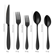 Lade das Bild in den Galerie-Viewer, 304 Stainless Steel Flatware Sets Steak Knife and Fork Spoon 5 Components 20PCs
