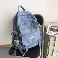 Load image into Gallery viewer, Backpack Female College Student Simple Korean Style High School Student Junior School Large Capacity Fashion Male