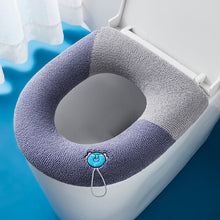 Load image into Gallery viewer, 3pcs Toilet Seat Cover Pads Thicker Zipper Cushion Knitted Ring O-Ring Universal