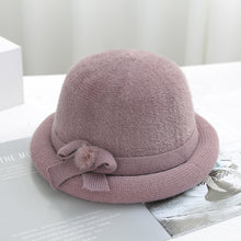 Lade das Bild in den Galerie-Viewer, Warm Winter Knit Beanie Hats Autumn and Winter plus Fluff Hat Middle-Aged and Elderly Women Unisex