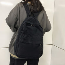 Lade das Bild in den Galerie-Viewer, Middle School Student Japanese Vintage Canvas Backpack College Student Vintage Style Backpack Female