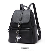 Load image into Gallery viewer, Women's Bag Accessories Golden Doll Lychee Pattern Korean Style Genuine Leather Backpack