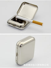 Load image into Gallery viewer, Ashtray Silver Tinplate Lightweight Creative Stylish s Outdoor Travel Japanese Quality Ashtray