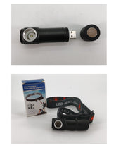 Load image into Gallery viewer, Fixed Focus Headlight Led Aluminum Alloy Built-in Battery USB Tail Magnetic Suction