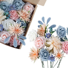 Load image into Gallery viewer, Pink Blue Flower Box Valentine's Day DIY Hand Holding Artifical Flower Home Decoration Wedding Bouquet