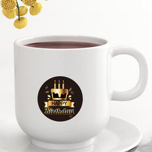 Load image into Gallery viewer, 2x500pcs Xmas Christmas Stickers Roll Label Black Happy Birthday Gifts Thank You Black