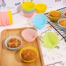 Load image into Gallery viewer, 10pcs Silicone Mold 7cm Cake Cup Mold High Temperature Resistance Home Baking Tools