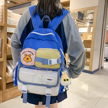 Lade das Bild in den Galerie-Viewer, Backpack Women Fresh Cute Fashion Travel Leisure Junior High School shoulder bag