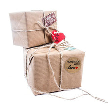 Load image into Gallery viewer, 2x500pcs Xmas Christmas Stickers Roll Label Kraft Home Made with Love Love Love Gift Baking Cake Biscuit