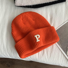 Lade das Bild in den Galerie-Viewer, Warm Winter Knit Beanie Hats Letter Wool Women Autumn And Winter Korean Style Ins Tide Warm All-Matching Unisex
