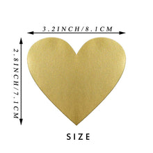 Load image into Gallery viewer, 2x500pcs Christmas Xmas Heart Silver Rose Gold Scratch Stickers Rub-on Transfers Paper Label tape