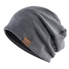 Lade das Bild in den Galerie-Viewer, Warm Winter Knit Beanie Hats Spring And Autumn Pullover Leisure Loose Fleece-Lined Men 'S And Women 'S Outdoor Toe Cap Unisex