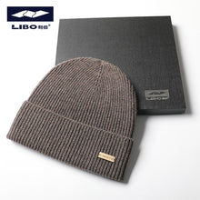Load image into Gallery viewer, Warm Winter Knit Beanie Hats Solid Color Cashmere Wool Hat Men's Thickened Unisex