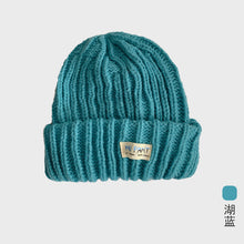 Lade das Bild in den Galerie-Viewer, Warm Winter Knit Beanie Hats New Style Women's Japanese Closed Toe Autumn All-Match Fashion Wool Unisex