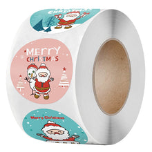 Load image into Gallery viewer, 2x500pcs Christmas Xmas Package 8 Design Santa Merry Christmas Christmas Stickers Gift Tags tape