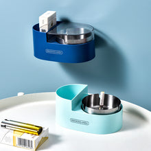 Load image into Gallery viewer, Ashtray Toilet Creative Wall-Mounted Lid Rack Toilet Smoking Area Stainless Steel Ash Tray Ashtray