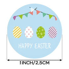 Load image into Gallery viewer, 2x500pcs Christmas Xmas Egg Chicken Rabbit Happy Easter Day Gift Self-Adhesive Labels Stickers tape