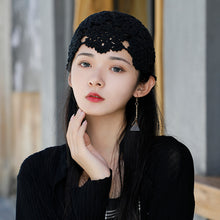 Load image into Gallery viewer, Warm Winter Knit Beanie Hats Thin Hollow Handmade Women for Hat Knitting Woven Summer Toe Cap Unisex