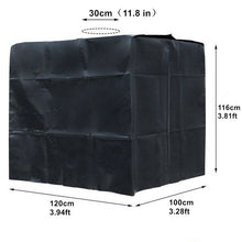 Load image into Gallery viewer, 1000 Liters IBC Water Tank Cover Silver Black Gray Green Outdoor Garden Furniture Waterproof Sun Protection