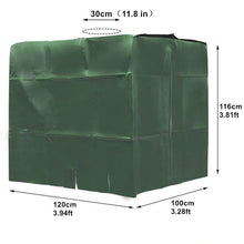 Load image into Gallery viewer, 1000 Liters IBC Water Tank Cover Silver Black Gray Green Outdoor Garden Furniture Waterproof Sun Protection