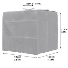 Load image into Gallery viewer, 1000 Liters IBC Water Tank Cover Silver Black Gray Green Outdoor Garden Furniture Waterproof Sun Protection