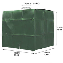 Load image into Gallery viewer, 1000 Liters IBC Water Tank Cover Silver Black Gray Green Outdoor Garden Furniture Waterproof Sun Protection