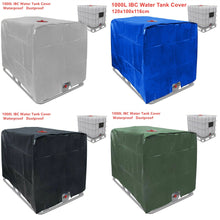 Load image into Gallery viewer, 1000 Liters IBC Water Tank Cover Silver Black Gray Green Outdoor Garden Furniture Waterproof Sun Protection