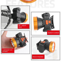Lade das Bild in den Galerie-Viewer, Head Light Induction Led High Power Miner's Lamp Outdoor Strong Light Lightweight USB
