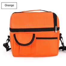 Lade das Bild in den Galerie-Viewer, Practical Portable Lunch Bag Double-Layer Insulated Breast Milk Preservation Bag Food Lunch Box