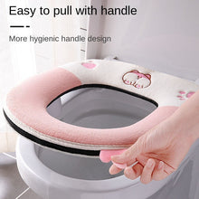 Load image into Gallery viewer, 3pcs Toilet Seat Cover Pads Pad Four Seasons Household Thicker Closestool Cushion Cartoon