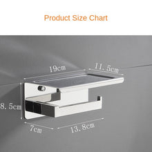 Lade das Bild in den Galerie-Viewer, 304 Stainless Steel Punch-Free Toilet Tissue Holder Phone Holder Wall-Mounted