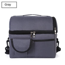 Lade das Bild in den Galerie-Viewer, Practical Portable Lunch Bag Double-Layer Insulated Breast Milk Preservation Bag Food Lunch Box