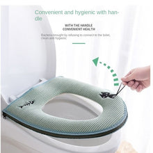 Load image into Gallery viewer, 3pcs Toilet Seat Cover Pads Winter Universal Thick Cushion Washable