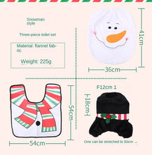 Load image into Gallery viewer, 3pcs Toilet Seat Cover Pads Santa Claus Foot Water Tank Tissue