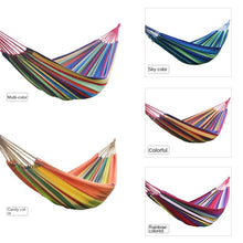 Load image into Gallery viewer, 220*150cm Camping Hammock Outdoor Double Hammock Thickened Anti-Rollover Swing