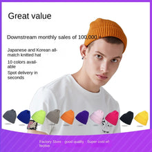 Lade das Bild in den Galerie-Viewer, Warm Winter Knit Beanie Hats Autumn and Winter Jelly Color Men's and Women's Wool Earflaps Warm Unisex