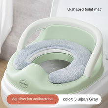 Load image into Gallery viewer, 3pcs Toilet Seat Cover Pads Silver Ion Antibacterial Children's Cushion Warm Plush Baby Baby