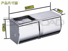 Lade das Bild in den Galerie-Viewer, 304 Stainless Steel Tissue Box Sealed Waterproof Double Tissue Holder with Cigarette Box Square