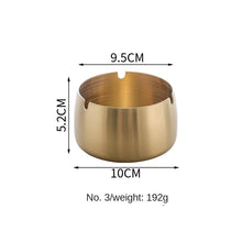 Lade das Bild in den Galerie-Viewer, Ashtray Metal Thick Windproof Hotel s Stainless Steel Ashtray