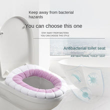 Load image into Gallery viewer, 3pcs Toilet Seat Cover Pads AG Silver Ion Antibacterial Winter Warm