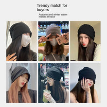 Lade das Bild in den Galerie-Viewer, Warm Winter Knit Beanie Hats Closed Toe Women Autumn Fashion Brand Wool Show Face Small Unisex