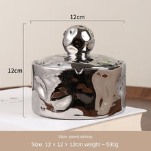 Load image into Gallery viewer, Ashtray Home Living Room Lid Prevent Fly Ash Designer Niche Silver Ashtray