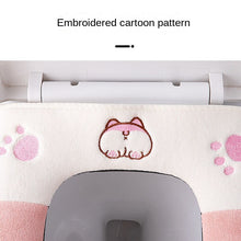 Load image into Gallery viewer, 3pcs Toilet Seat Cover Pads Pad Four Seasons Household Thicker Closestool Cushion Cartoon